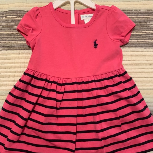 ralph lauren baby girl pink dress